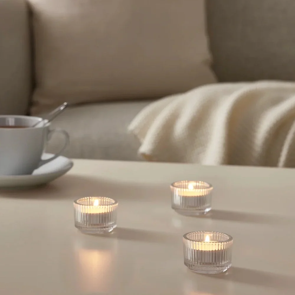 4 IKEA FINSMAK Tealight Holders